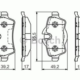 Bosch 0986494242 Arka Fren Balatası