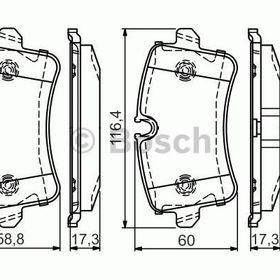 Bosch 0986494488 Arka Fren Balatası