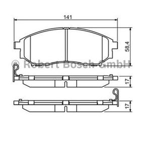 Bosch 0986494501 Qashqai 1.5 DCİ-1.6-2.0-2.0 DCİ 07 Xtrail 2.0-2.0 DCİ-2.5 07 Koleos 2 Ön Balata