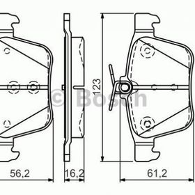 Bosch 0986494659 Arka Fren Balatası
