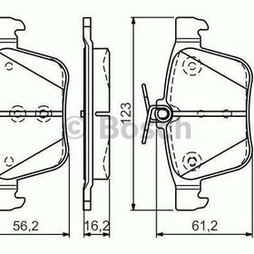 Bosch 0986494659 Arka Fren Balatası