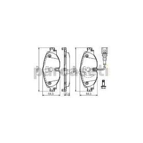 Bosch 0986494660 Audi A3 2013-2020 Ön Fren Balatası Takım