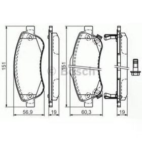 Bosch 0986494685 Honda Crv Ön Fren Balata
