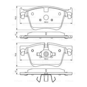 Bosch 0986494696 P308 13 C4 13 1.2-1.6 Ön Balata