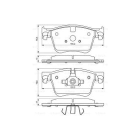 Bosch 0986494696 P308 13 C4 13 1.2-1.6 Ön Balata