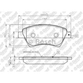 Bosch 0986495071 Ön Fren Balatası