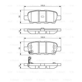 Bosch 0986495089 Nissan X-Trail 2008-2013 Arka Fren Balatası