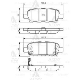 Bosch 0986495089 Nissan X-Trail 2008-2013 Arka Fren Balatası