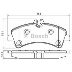 Bosch 0986495099 Arka Fren Balatası