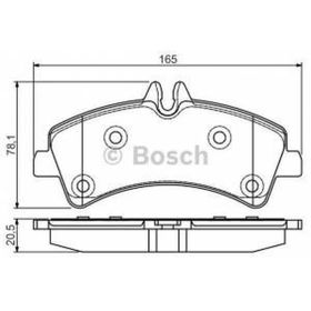 Bosch 0986495099 Arka Fren Balatası