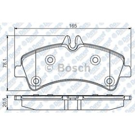 Bosch 0986495099 Arka Fren Balatası