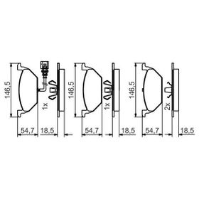 Bosch 0986495213 Volkswagen Jetta 2011-2017 Ön Fren Balatası Takım
