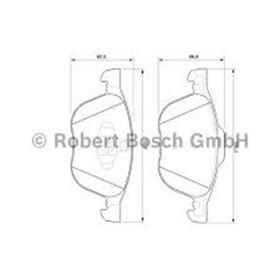Bosch 0986495215 Focus 04 07 14 Cmax 1.6 TDCI 03 07 11 Volvo S40 04 V50 04 C30 V70 Mazda Ön Balata