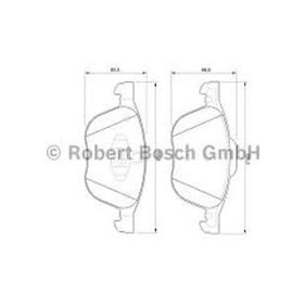 Bosch 0986495215 Focus 04 07 14 Cmax 1.6 TDCI 03 07 11 Volvo S40 04 V50 04 C30 V70 Mazda Ön Balata