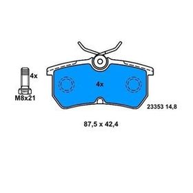 Bosch 0986495227 Arka Fren Balatası