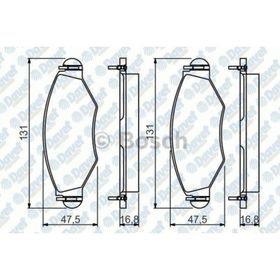 Bosch 0986495244 Ön Fren Balatası