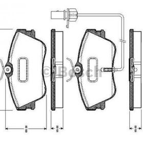 Bosch 0986495245 Ön Fren Balatası