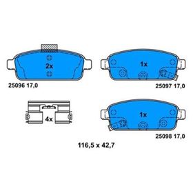 Bosch 0986495259 Astra J 1.3 CDTI-1.4-1.6-1.7 CDTI-2.0 CDTI 10 Zafira 1.4-1.8-2.0 CDTI 11 Arka Balata