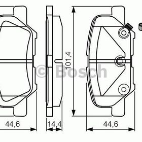 Bosch 0986495358 Arka Fren Balatası