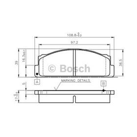 Bosch 0986TB2002 Ön Fren Balatası