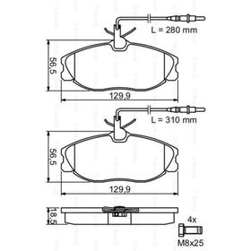 Bosch 0986TB2035 Oto Ön Fren Balatası