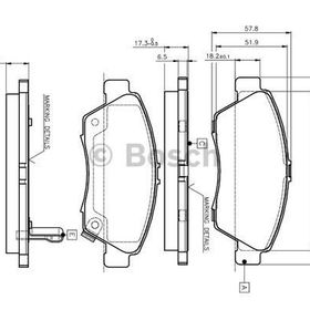 Bosch 0986TB2232 Oto Ön Fren Balatası