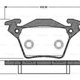 Bosch 0986TB2354 96-03 Mercedes Vito Arka Balata