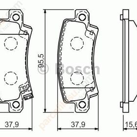 Bosch 0986TB2416 Oto Arka Fren Balatası