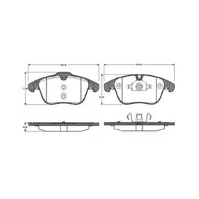 Bosch 0986TB2939 Ford Mondeo IV 1.6 1.8 Ön Fren Balatas