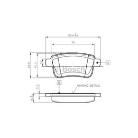 Bosch 0986TB3063 Oto Arka Disk Fren Balatası