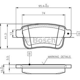 Bosch 0986TB3063 Oto Arka Disk Fren Balatası