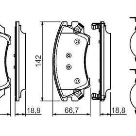 Bosch 0986TB3107 Oto Ön Fren Balatası