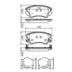 Bosch 0986TB3107 Oto Ön Fren Balatası