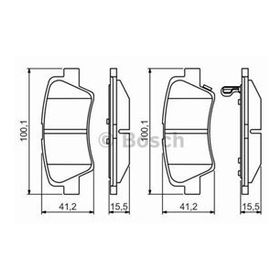 Bosch 0986TB3204 Oto Arka Fren Balatası