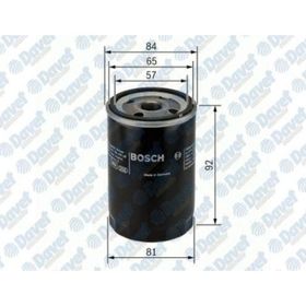 Bosch 0986TF0072 Yağ Filtresi