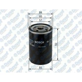 Bosch 0986TF0072 Yağ Filtresi