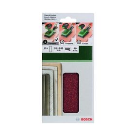Bosch 10'lu 93x185 mm 40 Kum 8 Delik Titreşimli Zımpara Kağıdı
