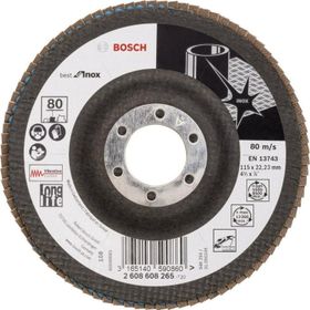 Bosch 115 mm 80 Kum Best Serisi Inox Flap Disk