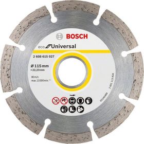 Bosch 115 mm Ekonomik Seri Genel Yapı Malzemeleri İçin Elmas Kesme Diski