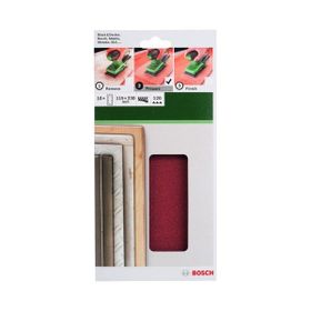 Bosch 115x230 mm 120 Kum 14 Delik 10'lu Titreşimli Zımpara Kağıdı
