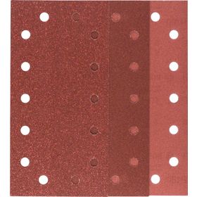 Bosch 115x230 mm 60/120/180 Kum 14 Delik 10'lu Set Titreşimli Zımpara Kağıdı