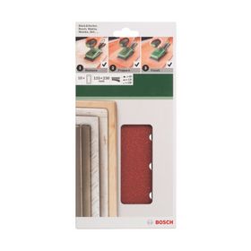 Bosch 115x230 mm 60/120/180 Kum 14 Delik 10'lu Set Titreşimli Zımpara Kağıdı