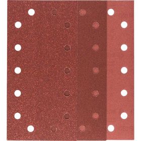 Bosch 115x230 mm 60/120/180 Kum 14 Delik 10'lu Set Titreşimli Zımpara Kağıdı
