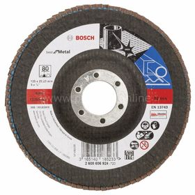 Bosch 125 mm 80 Kum Best Serisi Metal Flap Disk