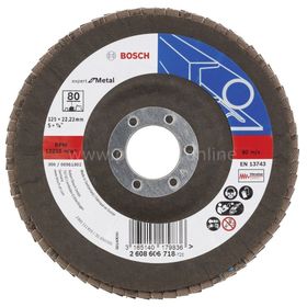 Bosch 125 mm 80 Kum Expert Serisi Metal Flap Disk