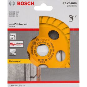 Bosch 125 mm Best Serisi Universal Turbo Elmas Çanak Disk