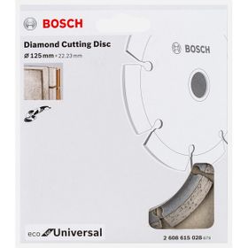 Bosch 125 mm Ekonomik Seri Genel Yapı Malzemeleri İçin Elmas Kesme Diski