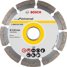 Bosch 125 mm Ekonomik Seri Genel Yapı Malzemeleri İçin Elmas Kesme Diski