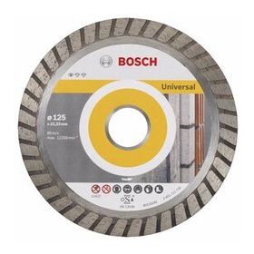 Bosch 125 mm Standard Seri Genel Yapı Malzemeleri İçin Turbo Segmanlı 9+1 Elmas Kesme Diski Set