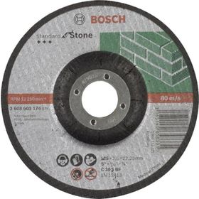 Bosch 125x2.5 mm Standard Seri Bombeli Taş Kesme Diski